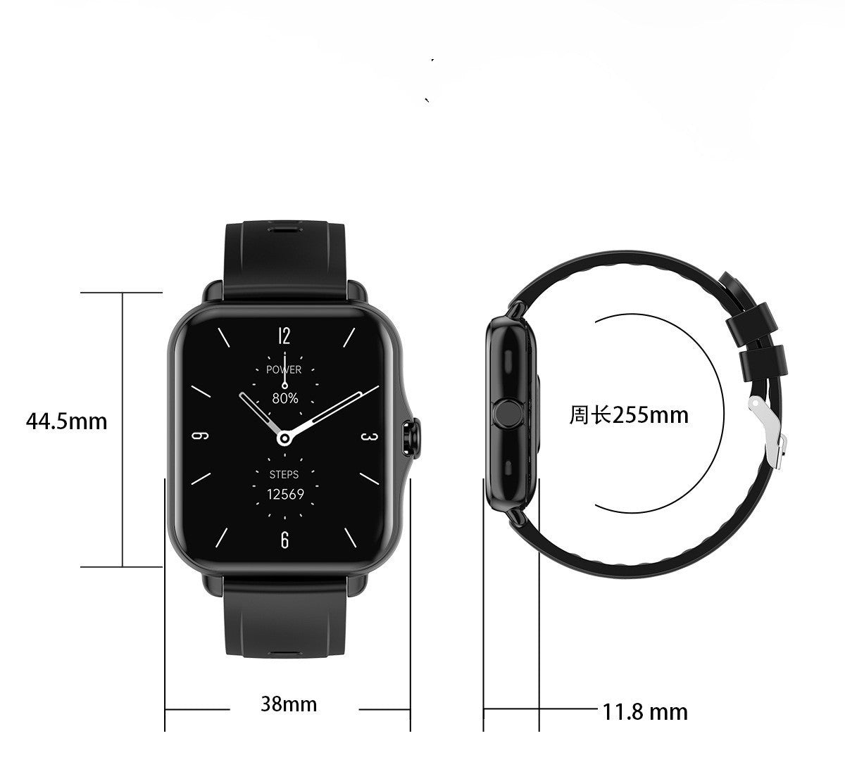 Q8 Smart Watch Large Screen Y20 Bluetooth Music Call Dialing