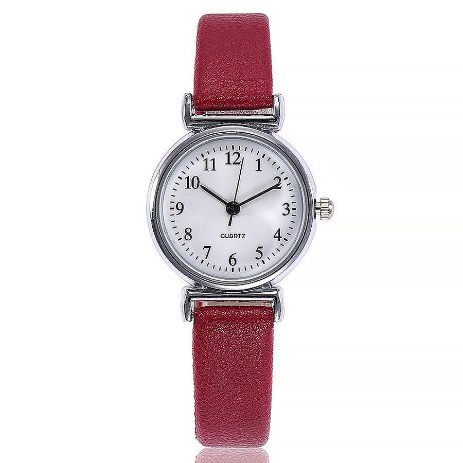 Classic Women's Casual Quartz Leather Band Strap Watch Round Analog Clock Wrist Watches