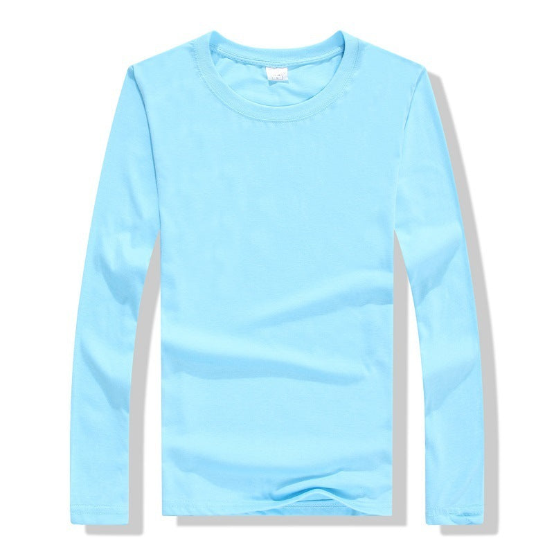 Spring and autumn long sleeve crew neck T-shirt