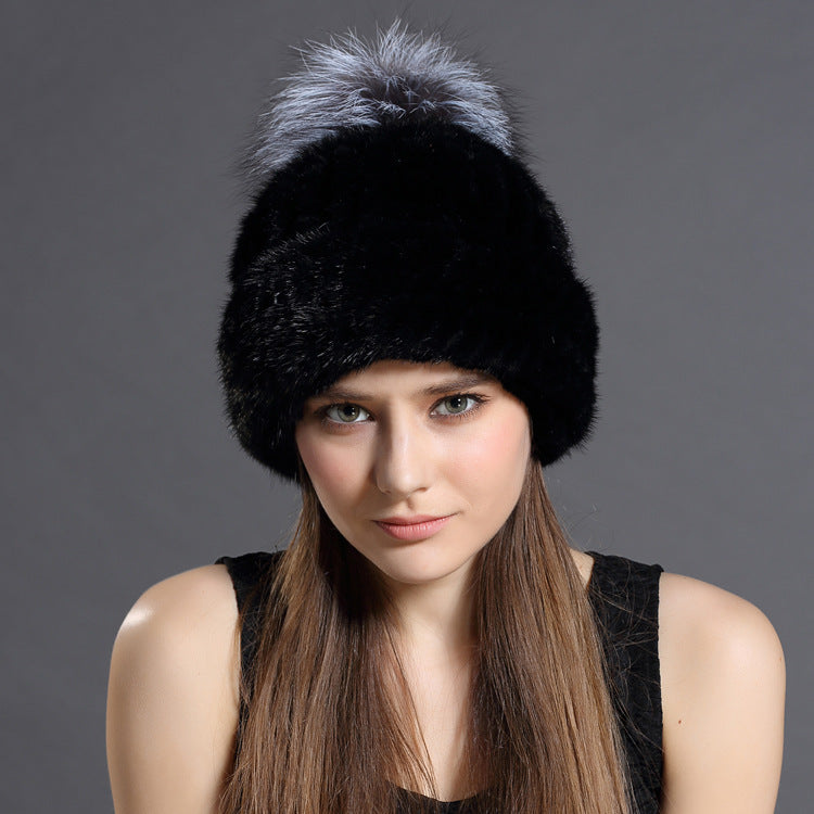 Mink fur hat