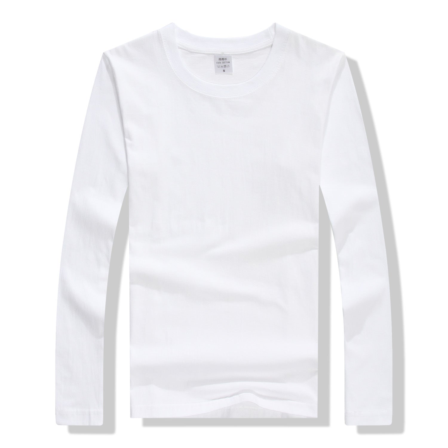 Spring and autumn long sleeve crew neck T-shirt