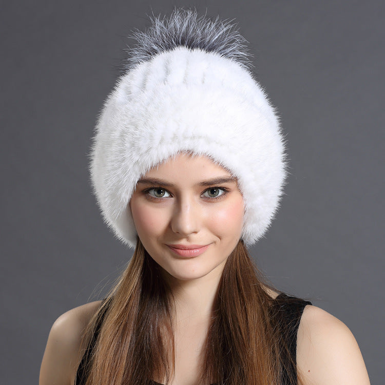 Mink fur hat