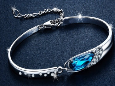 Europe and the United States Austrian crystal bracelet Korean fashion women's glass shoes bracelet