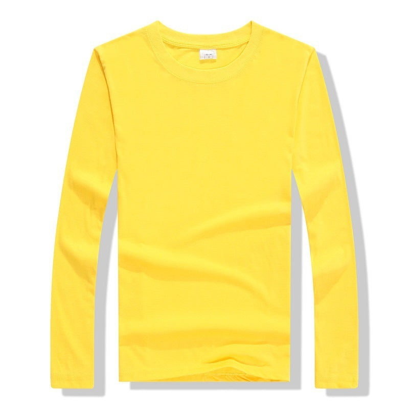 Spring and autumn long sleeve crew neck T-shirt