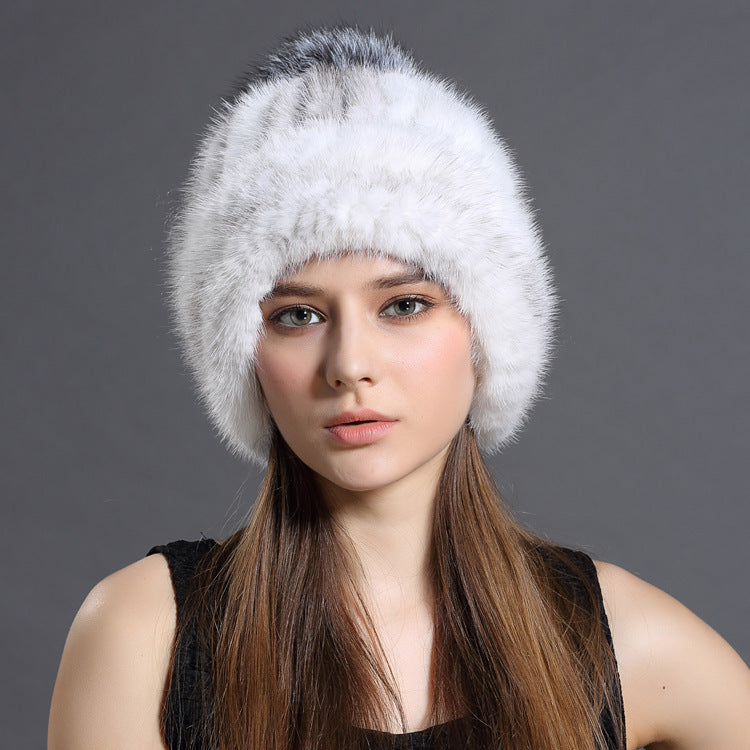 Mink fur hat