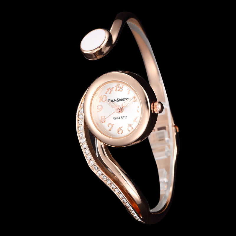 Fashion Luxury Rose Gold Stainless Steel Ladies Watch