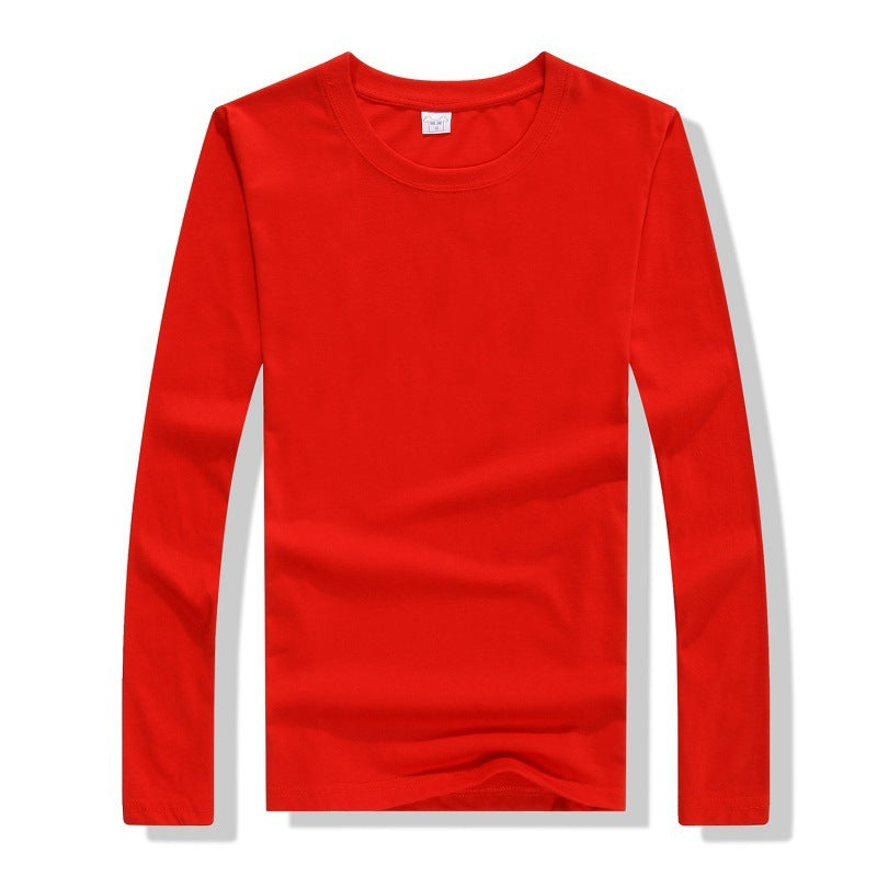 Spring and autumn long sleeve crew neck T-shirt