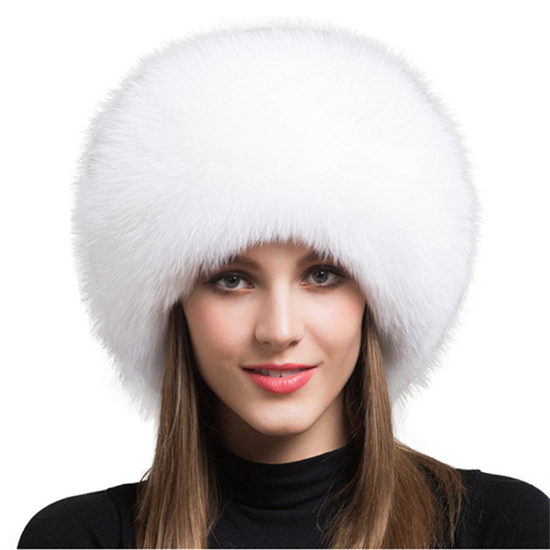 Fox Fur Hat Female Ear Protection