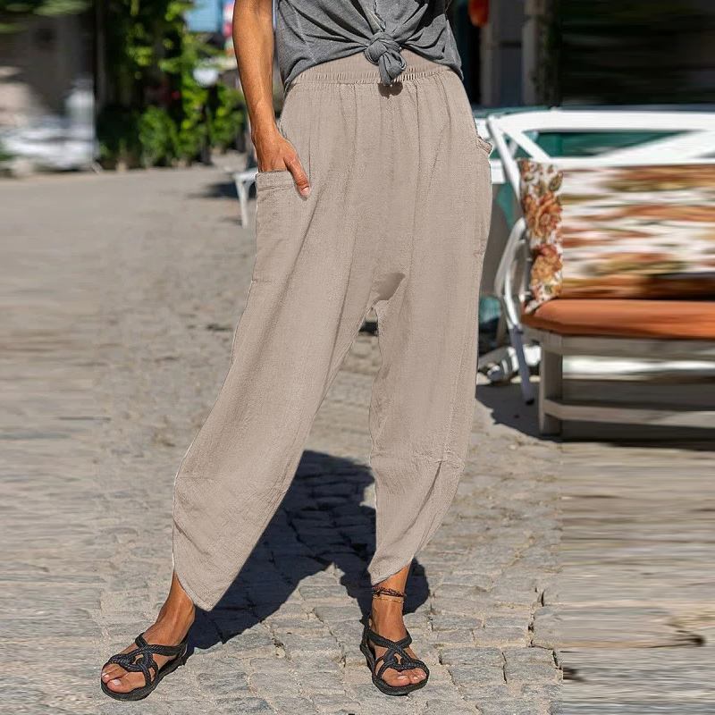 Women's Fashion Solid Color Casual Pants