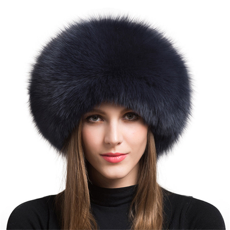 Fox Fur Hat Female Ear Protection