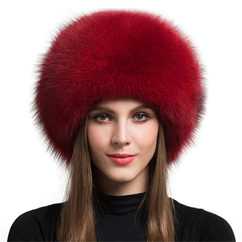 Fox Fur Hat Female Ear Protection